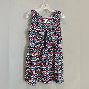 Band of Gypsies Tribal Faux Corset Pocket Fit and Flare Dress Size M